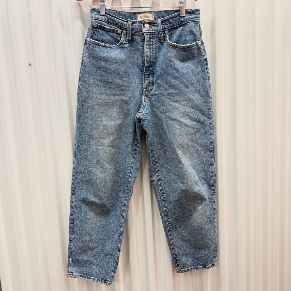 Madewell Vintage Wash Straight Leg Jeans Size 28 Balloon